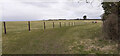 SU5627 : New fencing on South Downs Way at Ganderdown Farm by Peter Facey