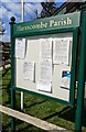 SO8310 : Harescombe Parish noticeboard by Jaggery