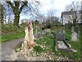 SD4464 : The Shrimp Lady in Morecambe Cemetery by Gerald England