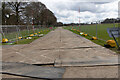 SU6227 : Temporary access road to Esso pipeline laying depot at Bramdean by Peter Facey