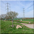 SO8496 : Farm road to Furnace Grange near Trescott by Roger  D Kidd