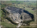 NS3655 : Loanhead Quarry from the air by Thomas Nugent