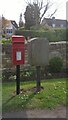 TF1507 : EIIR lampbox and Royal Mail pouch box, Northborough by Paul Bryan