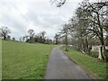 NT7854 : Tarmac path beside Hen Poo by Oliver Dixon