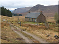 NN4696 : Estate bothy, Melgarve by Jim Barton