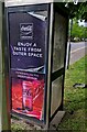 ST3188 : Coca-Cola advert on a Lyne Road phonebox, Newport by Jaggery