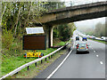 SX8174 : Bridge over the A38 near Blackpool by David Dixon