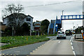 SX3760 : Footbridge over the A38 at Landrake by David Dixon