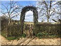 SP0702 : Stone Stile with Arbour, Ampney Crucis GS9307 by Jayne Tovey