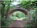 TQ0242 : Bridge over the Downs Link path near Cranleigh by Malc McDonald