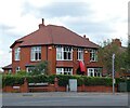 SJ9593 : A red ensign for the Platinum Jubilee by Gerald England