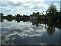 SK5133 : Clouds reflected in the River Trent by Christine Johnstone