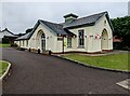 SO4510 : Bunting on Dingestow Village Hall by Jaggery