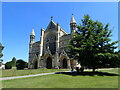 TL1407 : The west front of St Albans Cathedral by Marathon