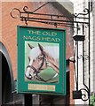 SJ8398 : Sign of The Old Nag's Head by Gerald England