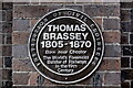 SJ4166 : Plaque for Thomas Brassey by Bob Harvey