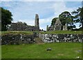 NS0953 : Bute - St Blane's - Church & Upper churchyard from Lower by Rob Farrow