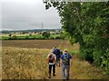 SP0062 : Walkers heading for Lower Berrow Farm by Jeff Gogarty