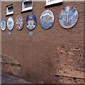 SP2764 : Twin town mosaics, The Jitty, Warwick by A J Paxton