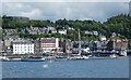 NM8530 : Oban - Seafront with hotels and distillery  by Rob Farrow