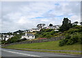 SH5038 : Houses beside the A497, Criccieth by Bill Harrison