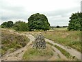 SE0621 : Cairn on Norland Moor  by Stephen Craven