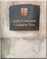 TQ3080 : Duchy of Lancaster nameplate, London WC2 by Robin Stott