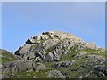 NM4568 : Summit, Meall Sanna by Richard Webb