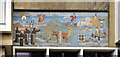 NZ2643 : Mural at Durham County Hall by Des Blenkinsopp