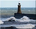 NZ3869 : Tynemouth - Lighthouse on North Pier by Rob Farrow