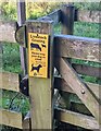 SO3629 : Livestock Grazing notice, Dulas, Herefordshire by Jaggery