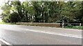 SK6919 : SW parapet of bridge taking A6006 (Loughborough Road) over stream near Grimston Gap by Roger Templeman