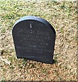 SO3729 : Headstone inscription, St Michael's churchyard, Dulas, Herefordshire by Jaggery