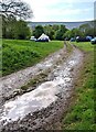 SO2827 : Camping site entrance, Llanthony, Monmouthshire by Jaggery