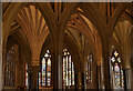 ST5545 : Vaulting Detail in Wells Cathedral, Somerset, UK by Andrew Tryon