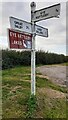 SK7217 : Leicestershire County Council finger signpost at Kirby Lane junction by Roger Templeman