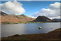 NY1518 : Iron Stone catches the sun in Crummock Water by Andy Waddington