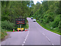 NH4158 : Mobile Variable Message Sign (VMS) on the A835 by David Dixon