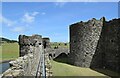 SH6076 : Walking the walls (Beaumaris Castle) by Bill Harrison