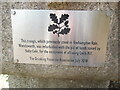 TQ1343 : Plaque on side of drinking trough at Leith Hill by David Hillas