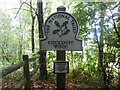 TQ1443 : National Trust Sign at Cockshot Wood by David Hillas