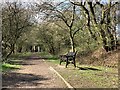 SJ7949 : Bench seat on 'the Lines' by Jonathan Hutchins