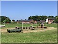 SJ9524 : Cross-country obstacles at Stafford Horse Trials by Jonathan Hutchins