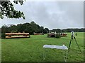 SJ8165 : Cross-country obstacles at Somerford Park Horse Trials by Jonathan Hutchins