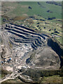 NS3655 : Loanhead Quarry from the air by Thomas Nugent