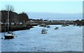 NS3975 : Boats on the River Leven by Richard Sutcliffe