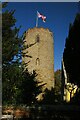 TM3973 : St Andrew's church, Bramfield: detached round tower by Christopher Hilton