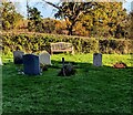 ST6593 : Headstones and Memorial Bench, Rockhampton by Jaggery