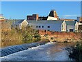 SK3688 : Walk Mill Weir by Graham Hogg