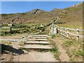 ST2958 : Steps up Brean Down by Mat Fascione